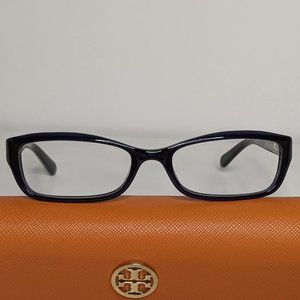 Tory Burch Womens Eye Glasses Dark Blue/Eggplant